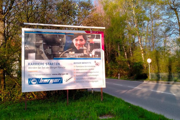 Schon gesehen? Berger Plakatwerbung