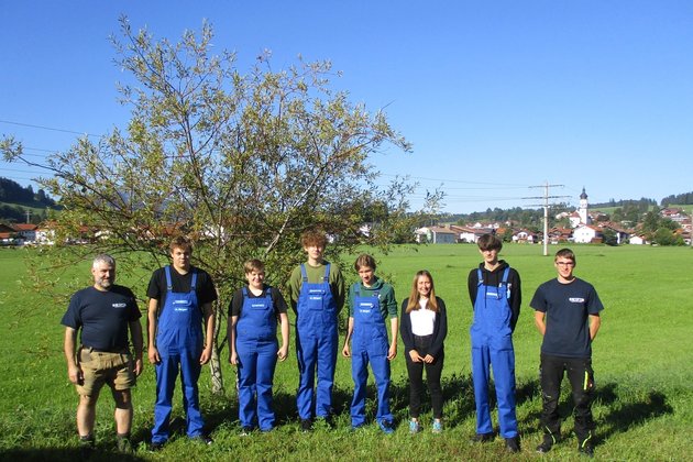 Ausbildungsstart 2021 bei Berger in Wertach