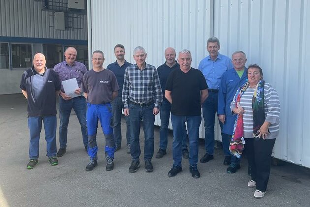 Berger Ottobeuren gratuliert zu insgesamt 200 Jahren Betriebszugehörigkeit 