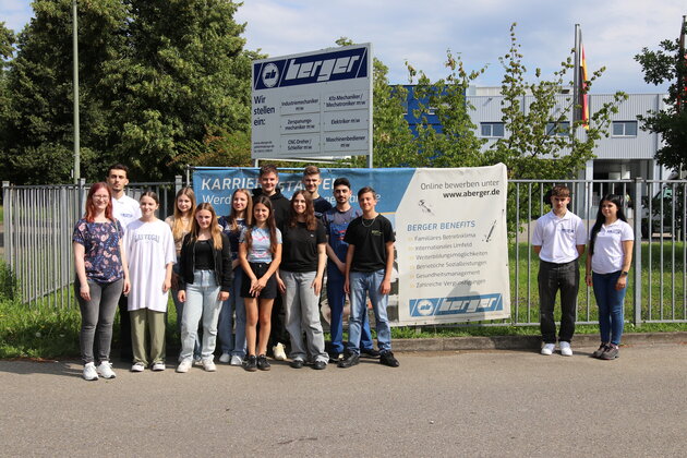 Mittelschule Amendingen zu Besuch bei Berger in Memmingen