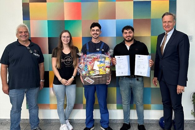 Ehrung ausgelernter Azubis bei Berger Memmingen