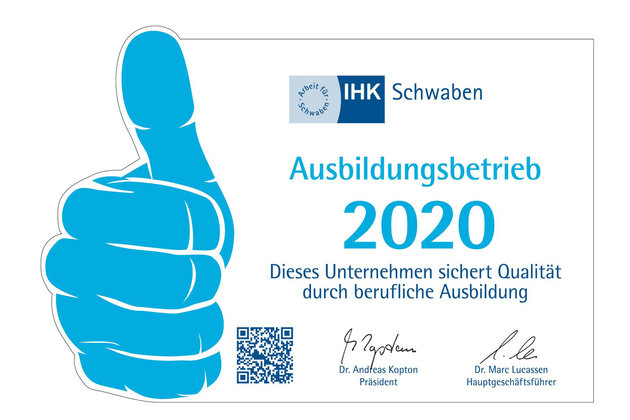 IHK Ausbildungsbetrieb 2020