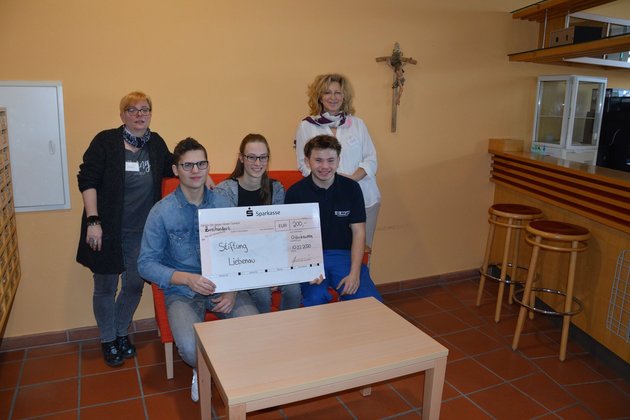 Spende an das Altenheim der Stiftung Liebenau